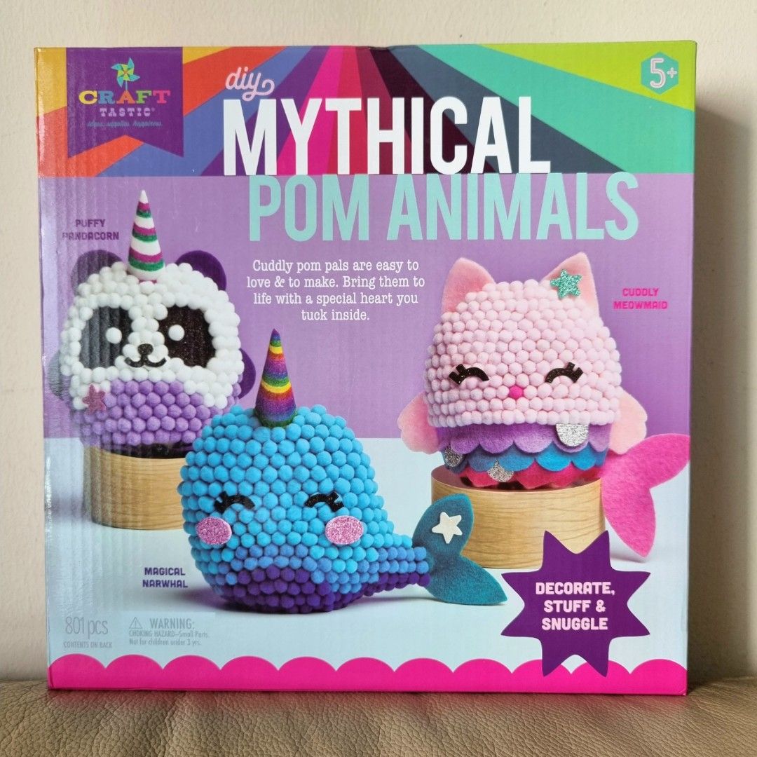 DIY Mythical Pom Animals Craft Kit