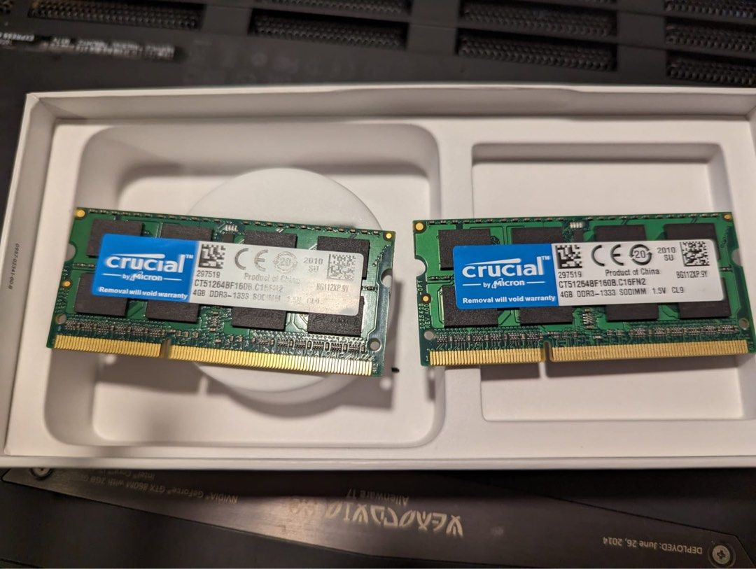 Crucial 4GB DDR3L-1333 SODIMM Memory, Computers & Tech, Parts ...