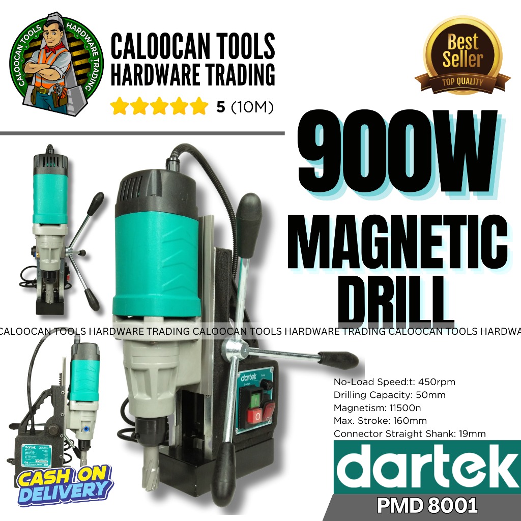 DARTEK UK 900W Magnetic Drill (PMD 8001), Commercial & Industrial ...