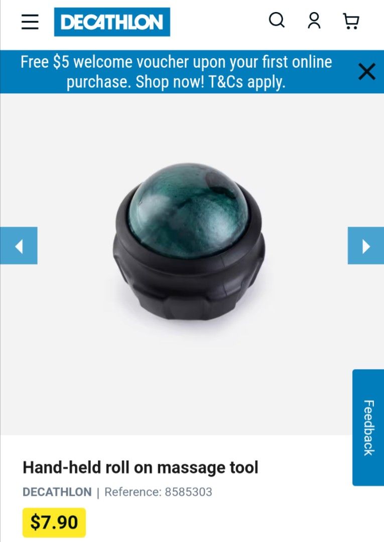 Decathlon roll on hotsell massage