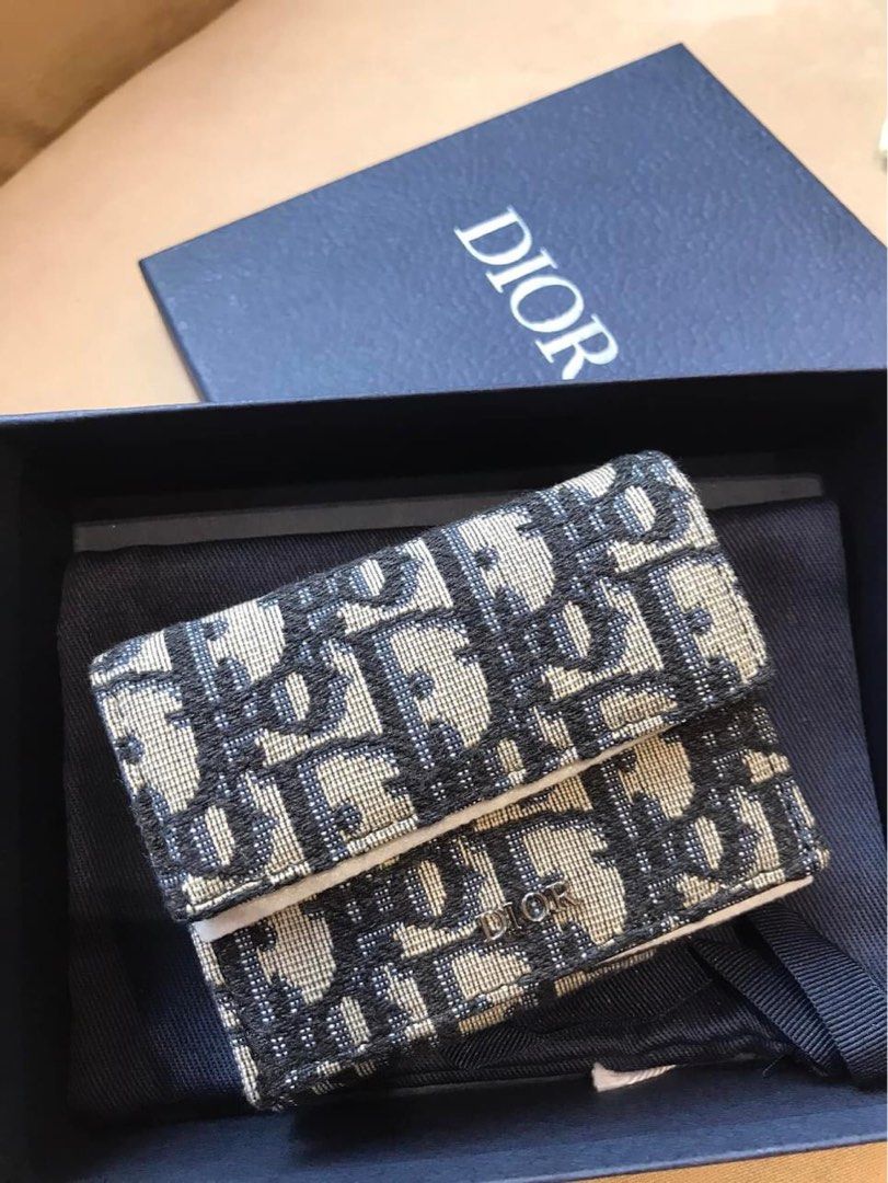 Dior Trifold Wallet, Luxury, Bags & Wallets on Carousell