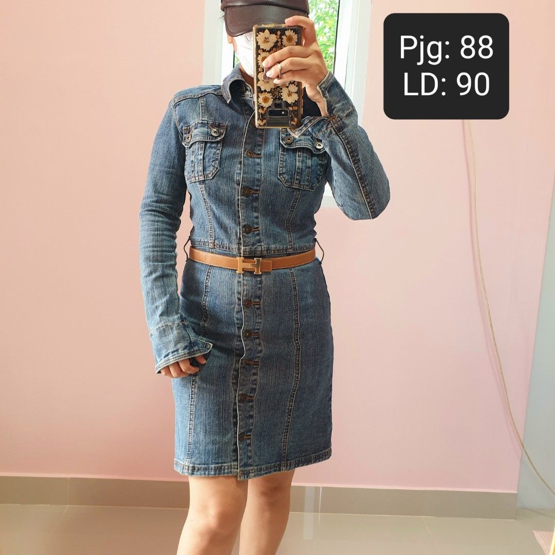 Dress hotsell denim wanita