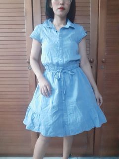 Dress Warna Denim Earth Music & Ecology