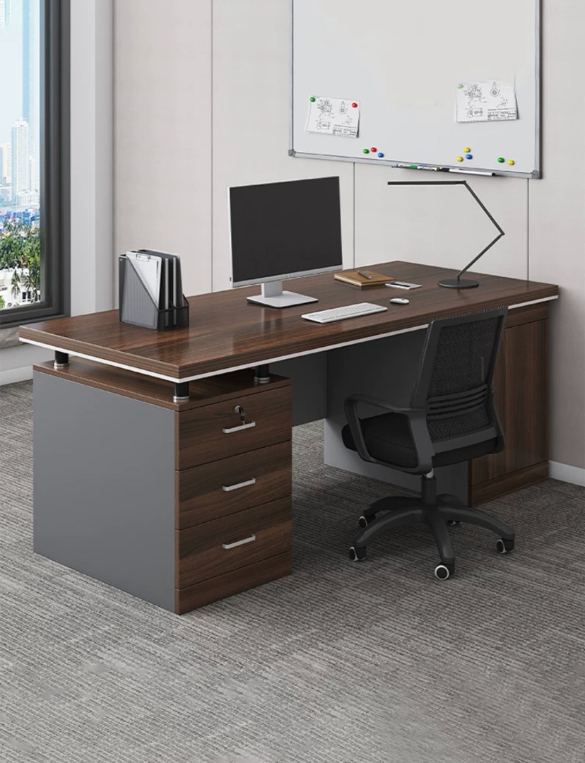 Efficiency and Elegance Modern Office Desk & Chair Combination for