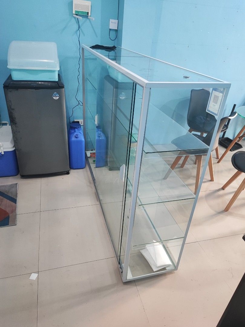 Estante Aluminum Glass Shelves, Furniture & Home Living, Office