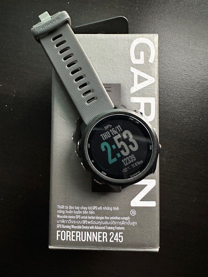 Garmin Forerunner 245 non music Mobile Phones Gadgets Wearables Smart Watches on Carousell