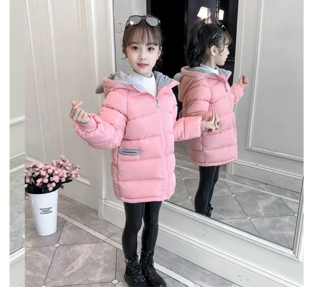 Girls pink sales winter jacket
