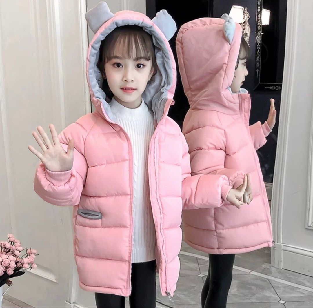 Girls winter jacket in pink