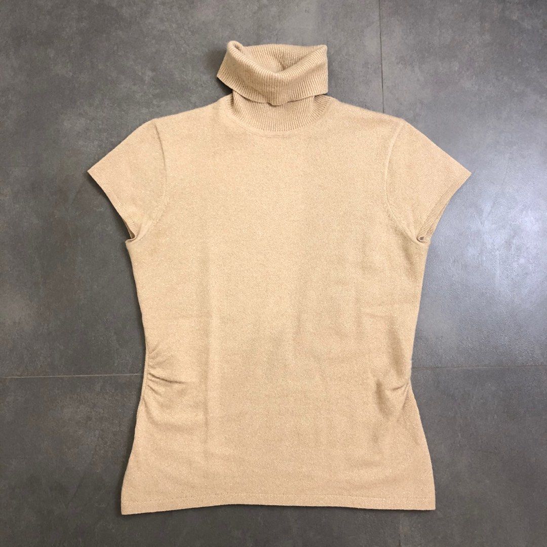 Gold turtleneck clearance