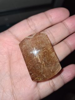 Golden rutile crystal pendant 金发水晶吊坠