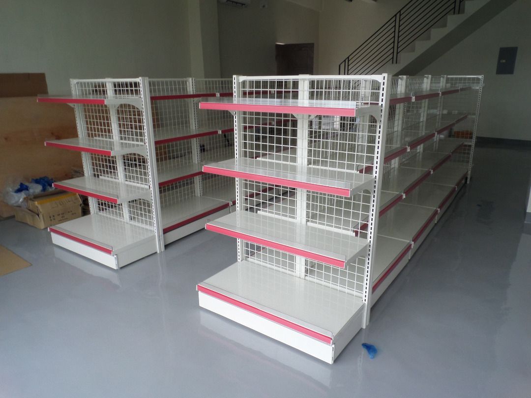 Gondola grocery racks steel shelves heavy duty made in korea high ...