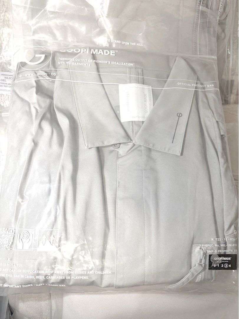 Goopimade (A).09G - “DUET” Variable-Zip Shirt - Tech-Gray( Size3
