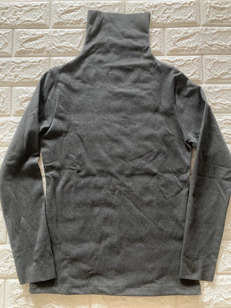 Mens fleece turtleneck best sale pullover