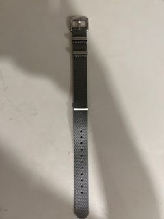 Grey Seatbelt NATO watch strap 20mm