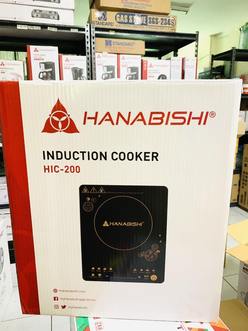 Hanabishi Induction Cooker Stove Soft Touch HIC200, TV & Home