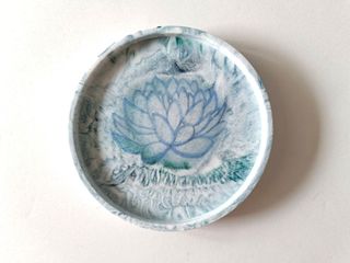 Clearance-Diamond Art - Lotus Flower in <Pond & Roses in White