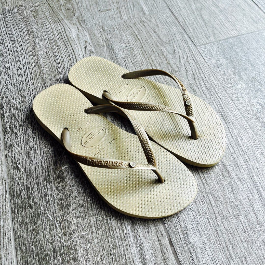Gold and silver flip flops online
