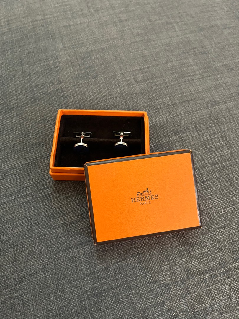 Hermes cuff links anchor, Men's Fashion, Watches & Accessories, Cuff