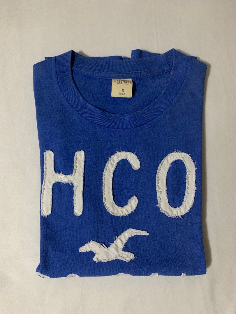 Hollister Shirt HCO blue Men s Fashion Tops Sets Tshirts Polo Shirts on Carousell