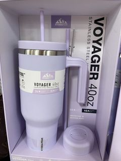 Hydrapeak Voyager 40oz Tumbler with Handle and Straw Mauve