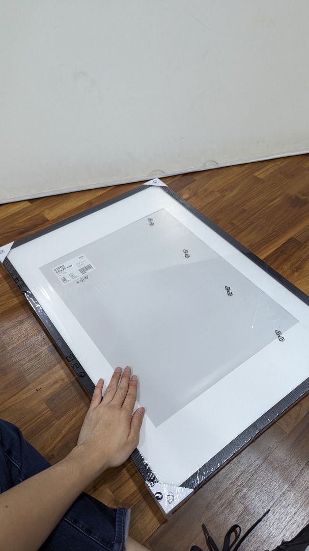 Used IKEA RIBBA Photo Frame (Black) 50x70cm, Furniture & Home Living, Home Decor, Frames