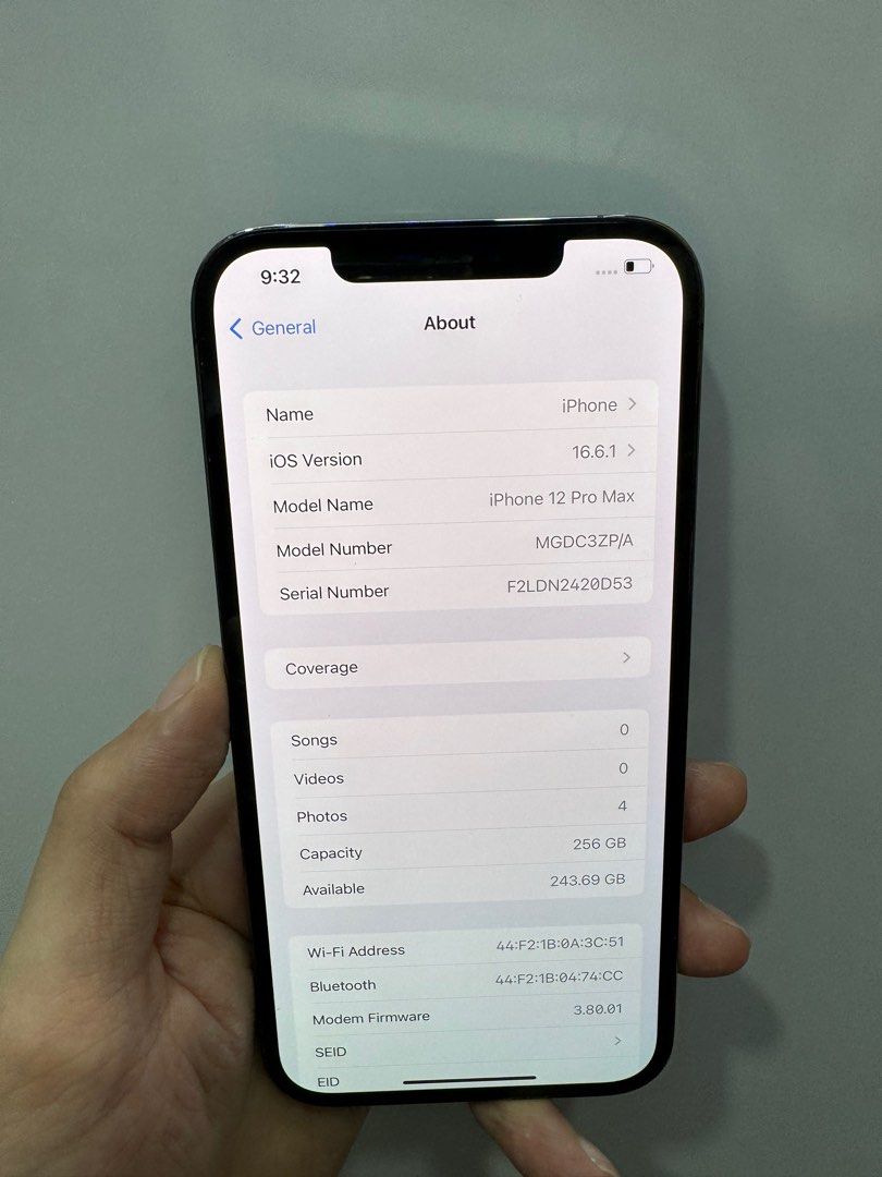 iPhone 12 Pro Max Graphite 256GB, Mobile Phones & Gadgets, Mobile