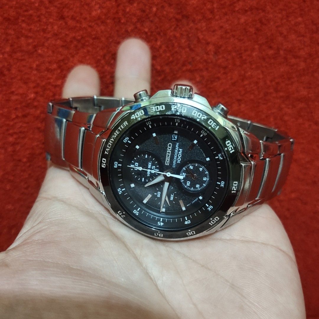 Jam seiko chronograph authentic Fesyen Pria Jam Tangan di Carousell