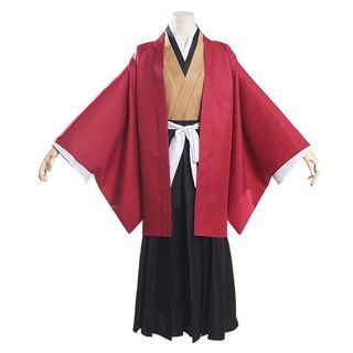 Japanese Traditional Haori and Hakama Kimono Men Style Male Cosplay Costume