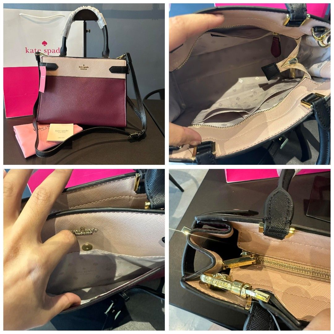 Kate Spade Staci Colorblock Medium Satchel Bag Women s Fashion Bags Wallets Cross body Bags on Carousell