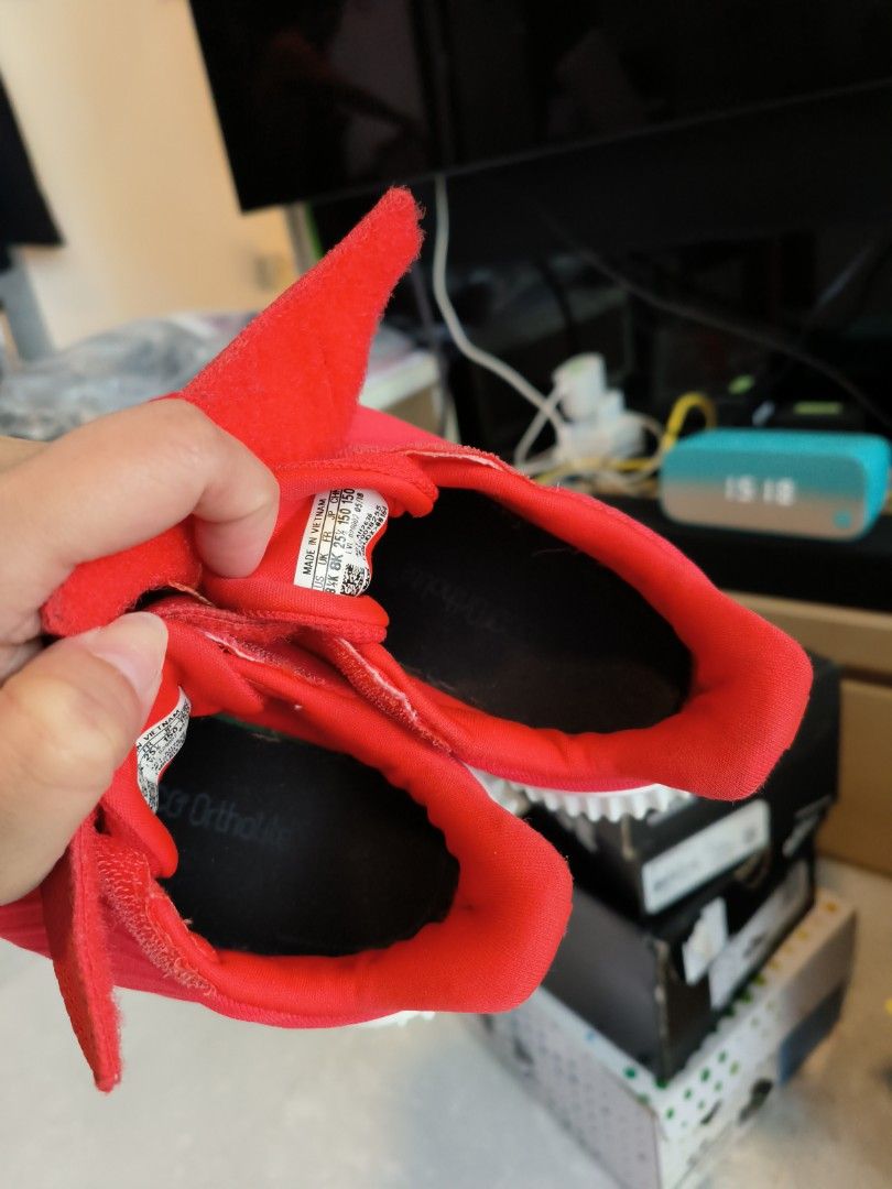 Childrens red on sale adidas trainers