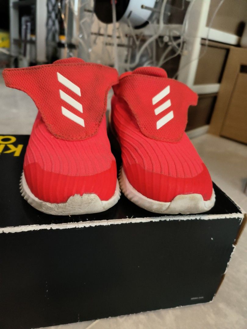 Childrens red adidas deals trainers
