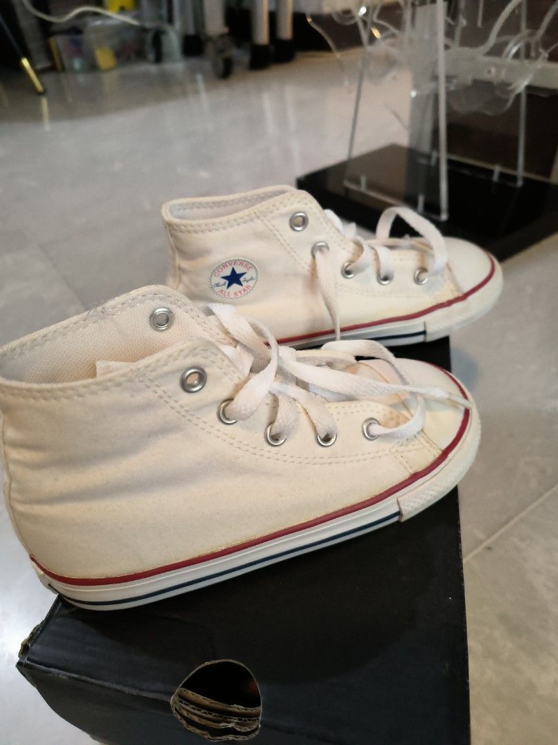 Kids White Converse Shoes