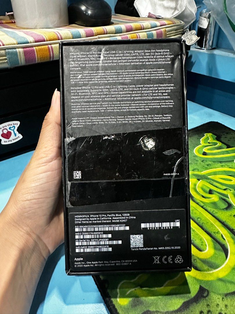 Kotak dus iphone 12 Pro, Telepon Seluler Tablet, iPhone