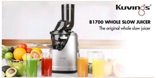 Kuvings B1700 Whole Slow Juicer with 76mm Wide Feeding Tube - Masticating Cold Press Juice with JCMS Screw (Red)