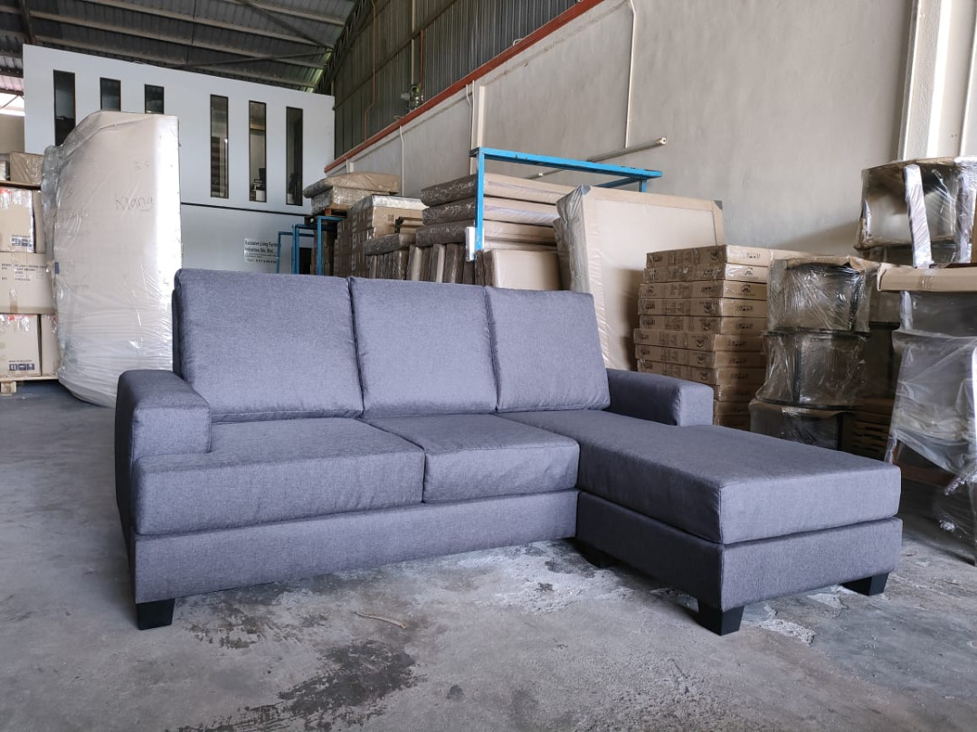 L SHAPE SOFA DIRECT KILANG, Furniture & Home Living, Furniture, Sofas