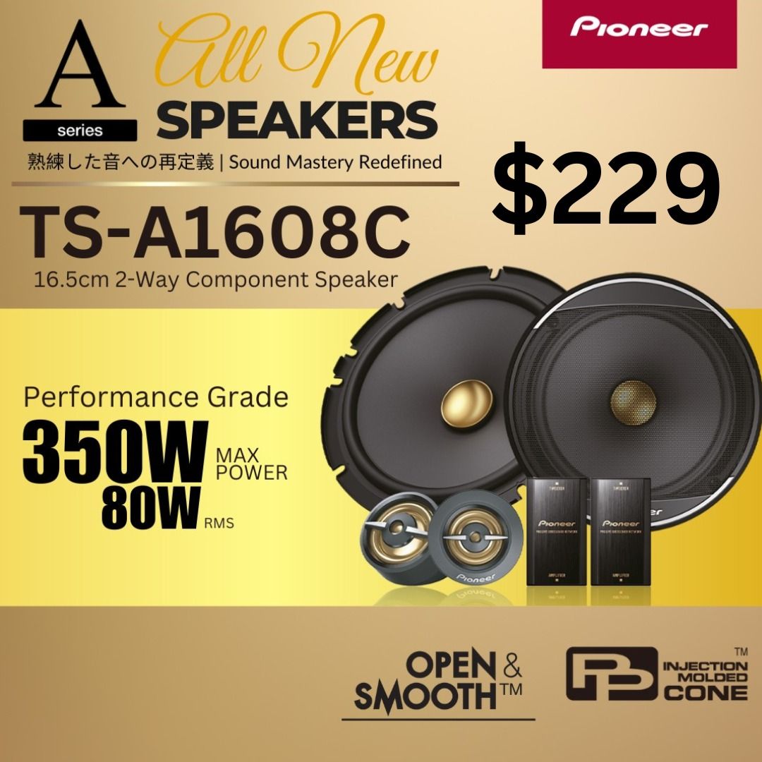 Latest Pioneer A Series TS A1608C TS A1678S TS A1688S 6.5