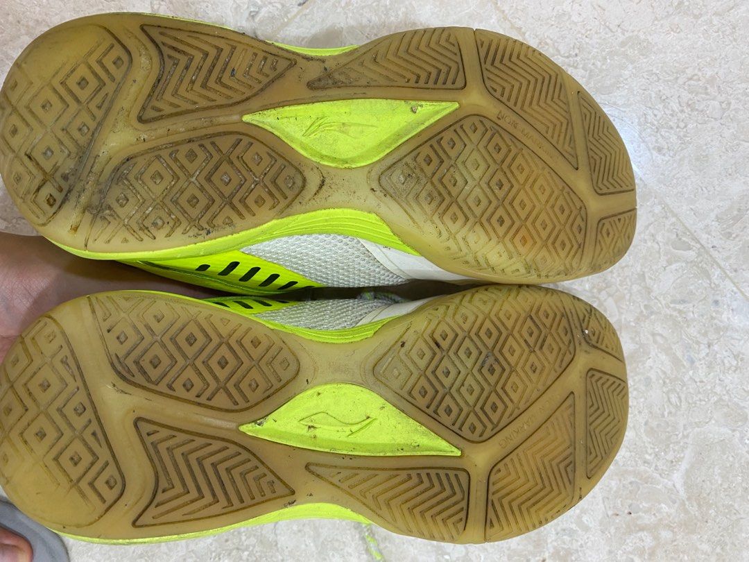 White and shop lime green shoes