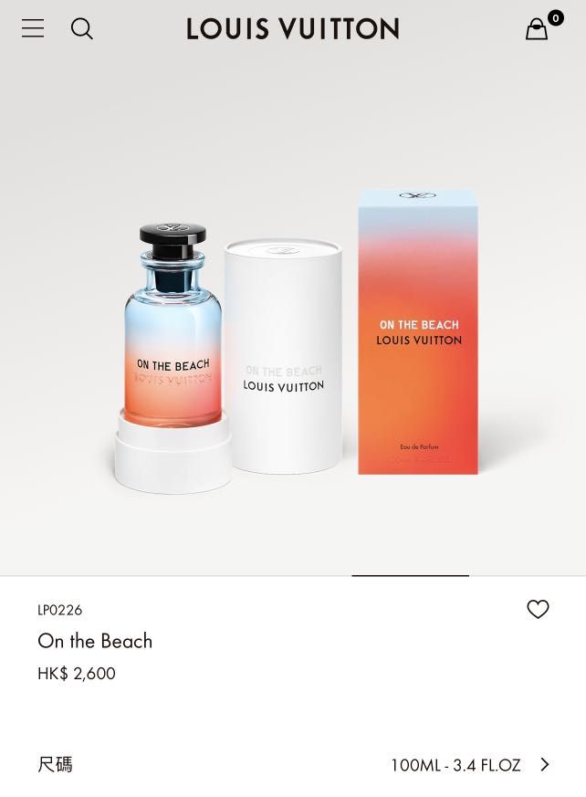 LOUIS VUITTON 香水On the Beach - Fragrances LV 100ml, 美容＆個人