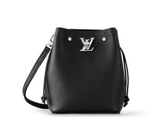 LOUIS VUITTON Lockme Chain Shoulder crossbody Bag M57073 Calf Leather Noir  Used