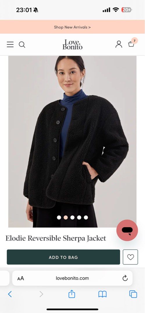 Elodie sherpa pullover clearance
