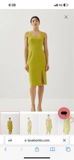 BNWT Love Bonito Arwen Square Neck Column Dress