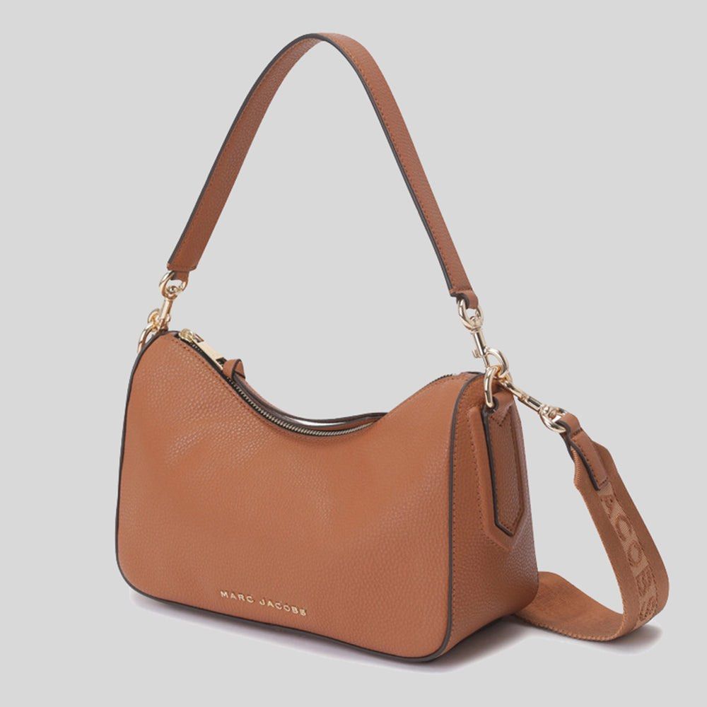 Marc Jacobs Drifter Small Smoked Almond Leather Hobo Shoulder Crossbody