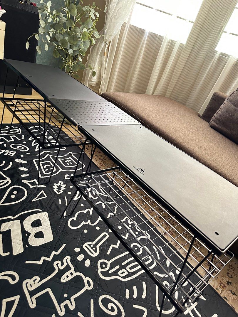 Mesh Table (Category: Tables & Sets) located in Kuala Lumpur. Submitted by cynta08 (Listing ID 1265993420, Image 3). Description: Mesh Table loose 1 set RM60 Take all RM300 include : Mountain Hiker Stackable Mesh Set RM300 include : 4 Stackable Mesh Table 2 Mesh table storage bag 2 Steel top black plate 1 Shinetrip Stars Plate top Meet up KL/ Sentul area WA 0126498046.