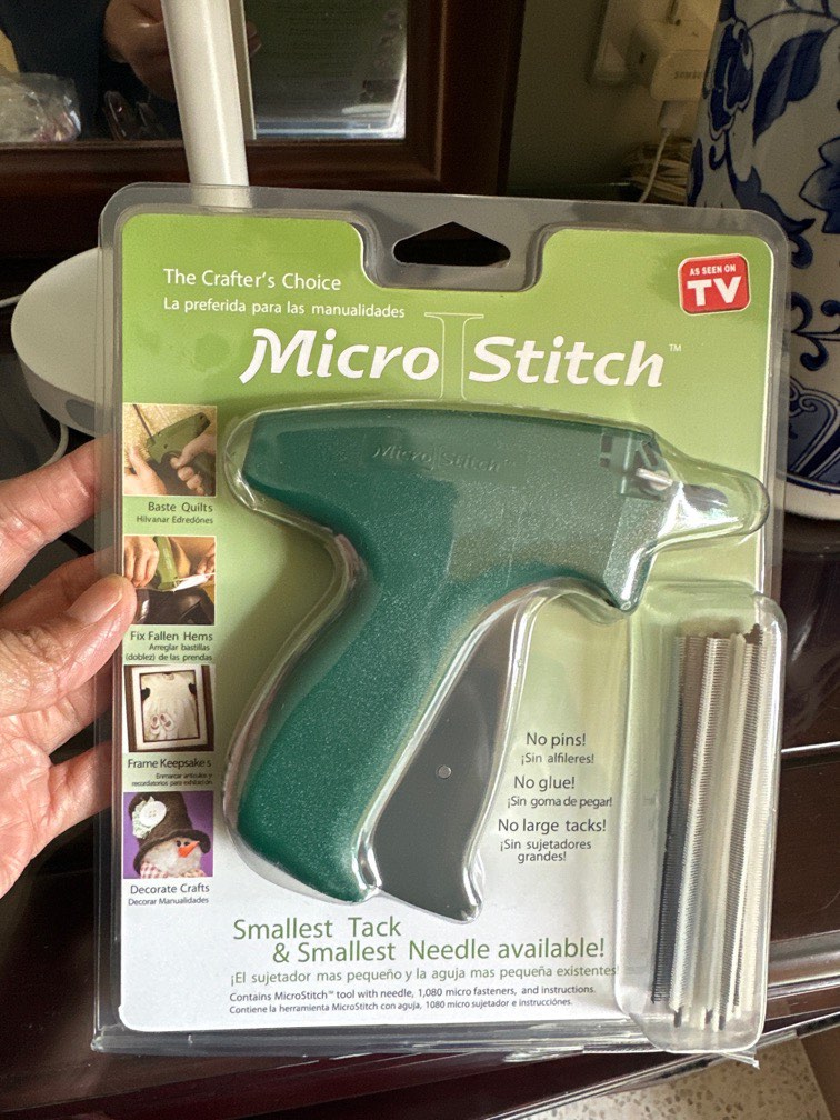 Micro Stitch Gun - Ideal for basting quilts, fallen hems, hem drapes