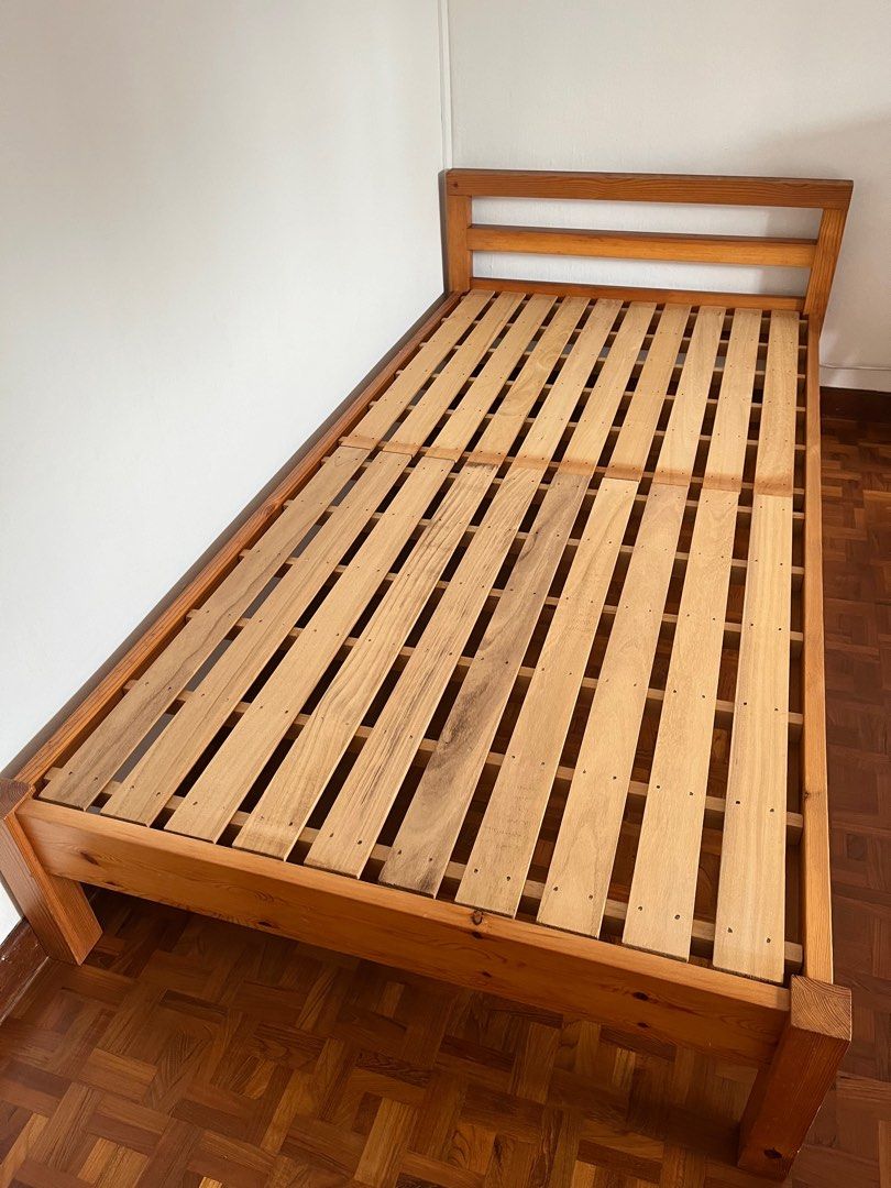 MUJI single bed frame, Furniture & Home Living, Furniture, Bed Frames ...
