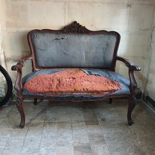 RUSH SALE - Vintage Narra Loveseat Frame. Couch. Sofa