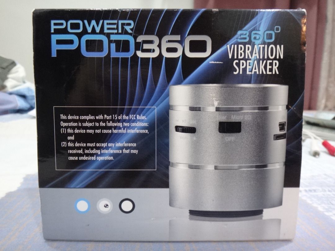 Power pod 360 vibration speaker charger clearance