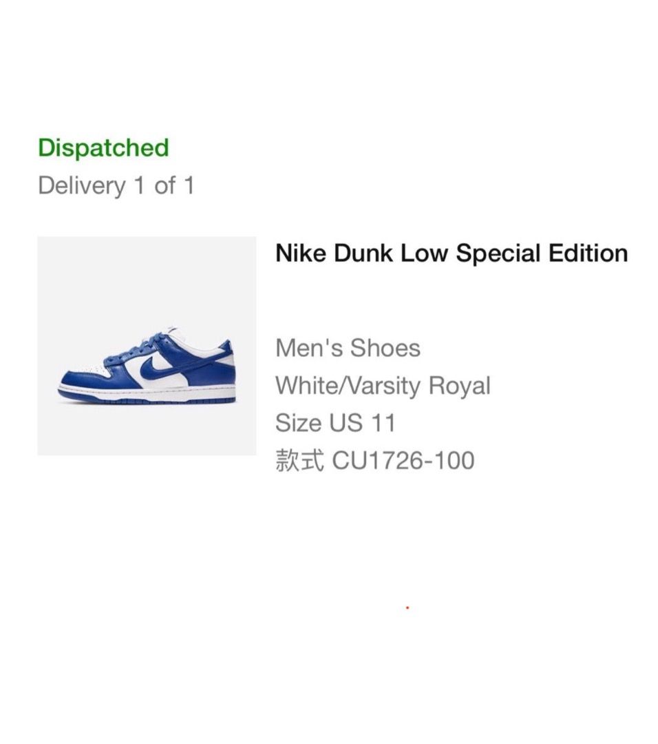 Dunk low special edition white / varsity royal online