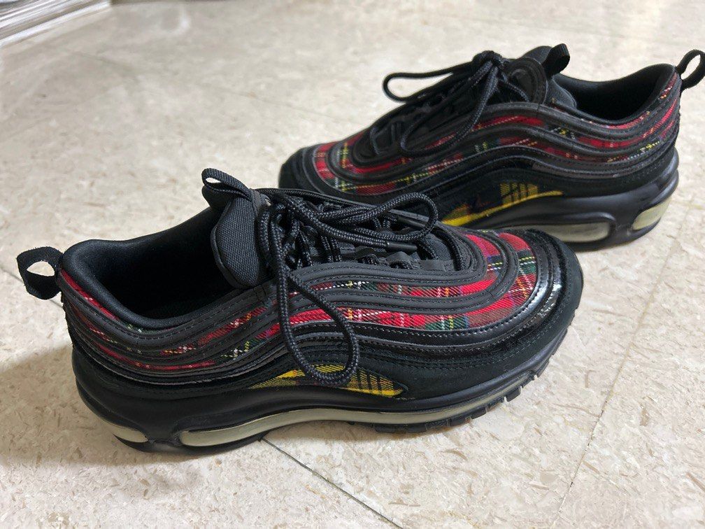 Nike AirMax Tartan design Women s Fashion Footwear Sneakers on