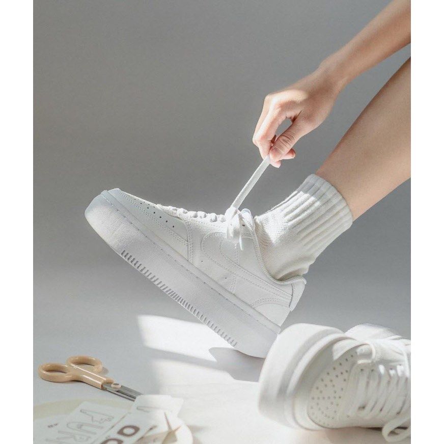 Nike Women s Court Vision Alta Shoes White